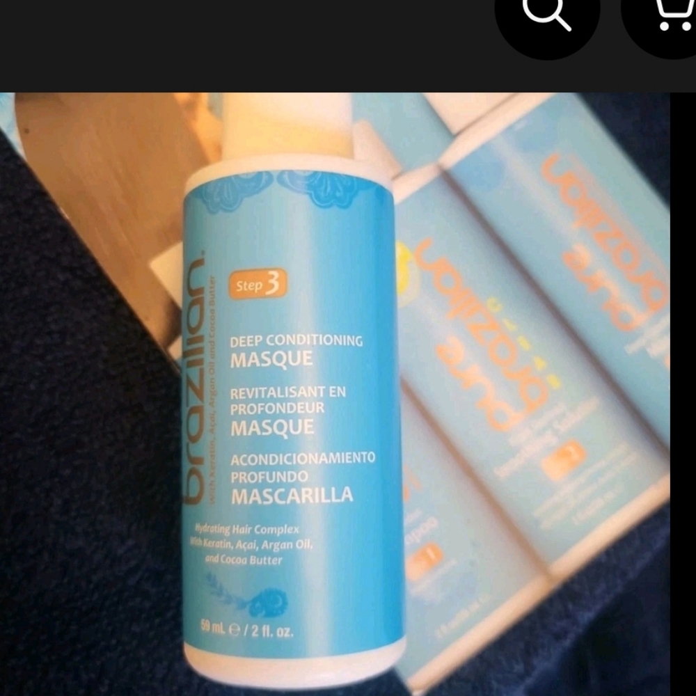 1 x Pure Brazilian Deep Conditioning Masque 2 Fl oz - Picture 2 of 4